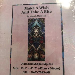 Diamond art club make a wish and take a bite.